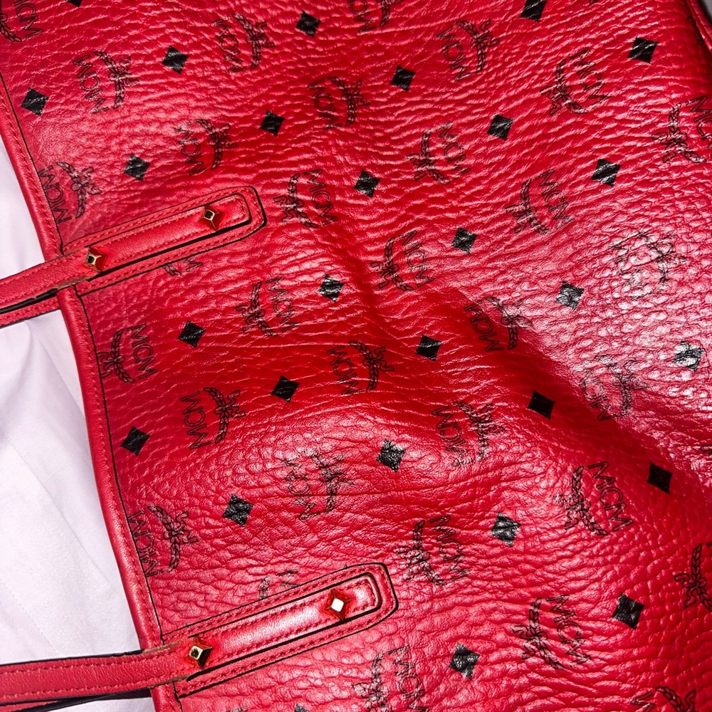 RED MCM BAG - Picture 6 of 9